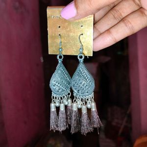 Black Tassel Earrings