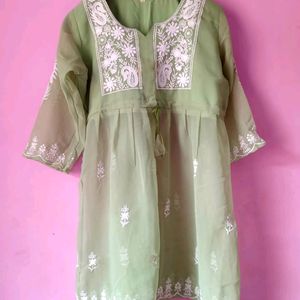 Chikankari Short Frock