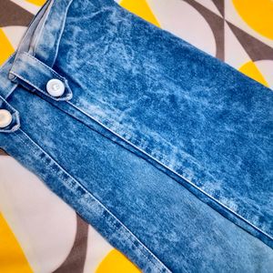 Nostalgic Nineties Dungree Skinny-fit Stripe Denim