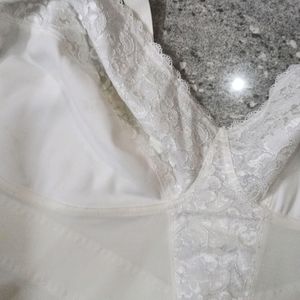 White Cottagecore Lace Top