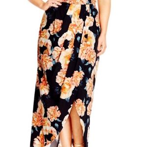 Floral Tube Gown (bust :46-48)plus Size