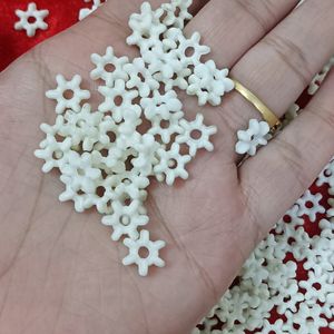 White Star Beads