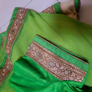 Women Embroidery Mirror Saree