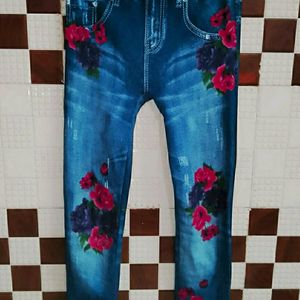 Stylish Printed Design Jeans