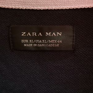 ZARA MAN Navy Blue Men's Tshirt