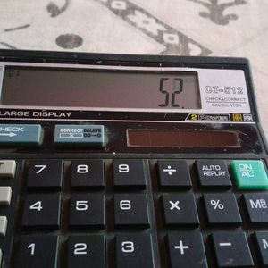 Calculator With Solar Panel