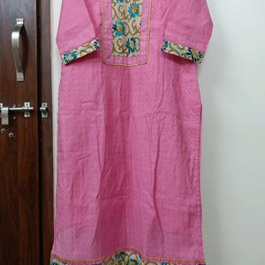 Kurta With Designer Dupatta