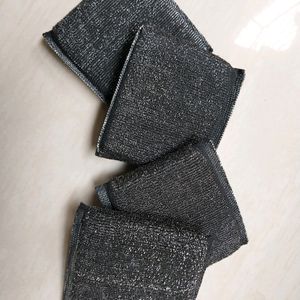 Black Sponge Scrubber, Pack of 4