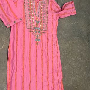 Traditional Cotton Blend Stylish Kurti For Women