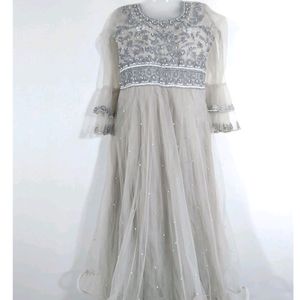 Grey Ethnic Gown