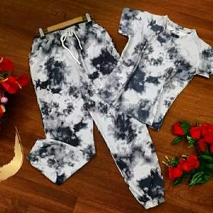 Brand New Tie Dye Night Suit/Cord Set With Tag