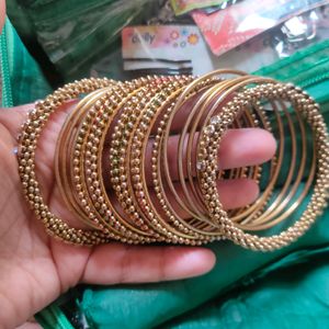 Gold Bangles Set