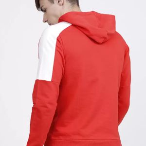 Ecko Unltd Men Red Printed Hooded Sweatshirt