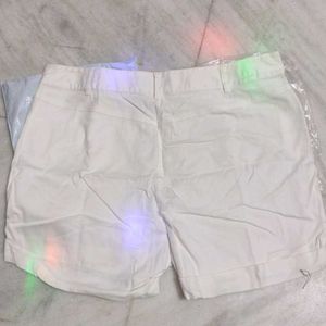 Denim White Shorts