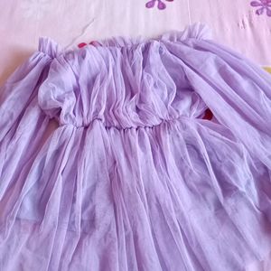 Lavender Princess Net Top For Women..