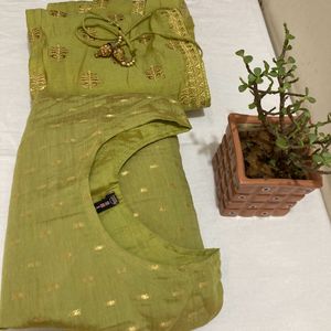 Mehandi Green Ethnic Dress