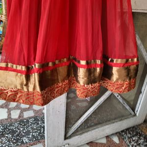 price drop suit beutifull, net anarkali suit,heavy work ,party wear soft comfortable fabric kurta perfect size in l size girl