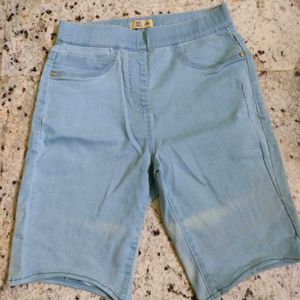 Light Blue Denim Shorts