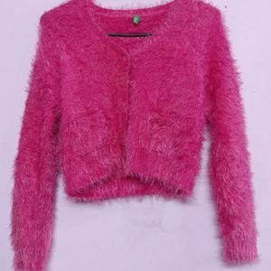 Y2k Pink Cardigan