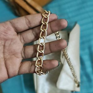 Sling Bag With Golden Chain