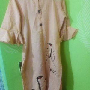 Bell Sleeves Long Kurti