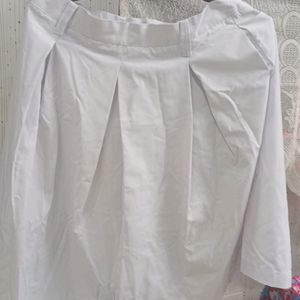 A White Skirt For School Uniform