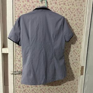 Collar Lavender Shirt For Women