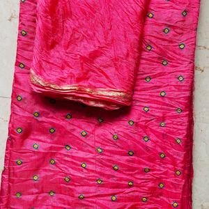 Unused Bandhani Saree