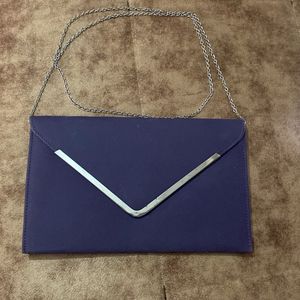 Purple Clutch & Sling Bag