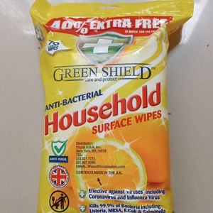 AntiBacterial Household Wipes With Lemon Fragrance