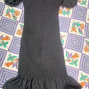 Off Shoulder Black Dress