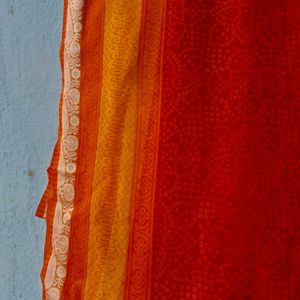 Chunari Print Saree