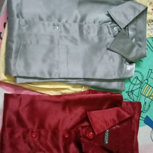 Two Satin Shirts For Festival And Wedding