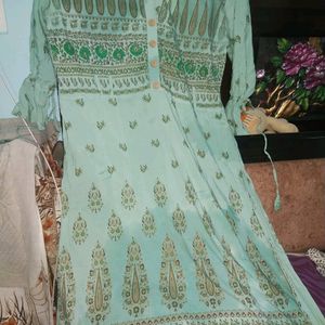 Light Green Cotton Kurti