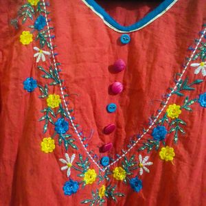 Embroidery kurti