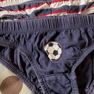 Set Of 5 Pure Cotton Football ⚽️ Briefs