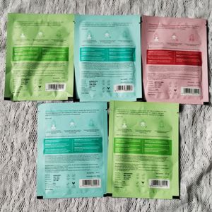 Combo Of 5 Myglamm Sheet Masks