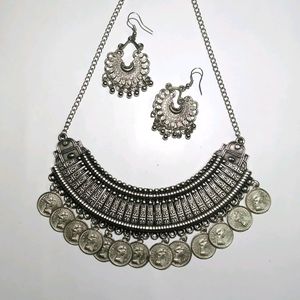 Oxidised Alloy Jewelery Set