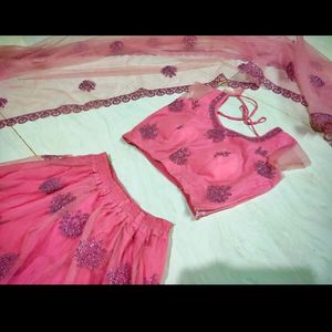 Beautiful Grand Onion Pink Wedding Lehenga Choli