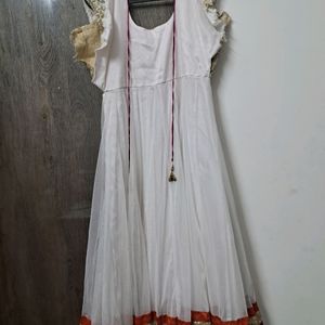 White Anarkali