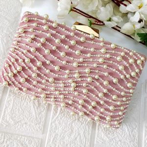 Exclusive Pearl Work Festive Clutch