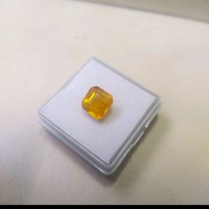 5.45CTS Unheated High Quality Square Shape Pukhraj