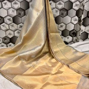 New Without Tag- Banarasi Tissue Silk Saree