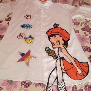 DOLL 🪆 TRENDING SHIRT FULL WITHE 😻🤍