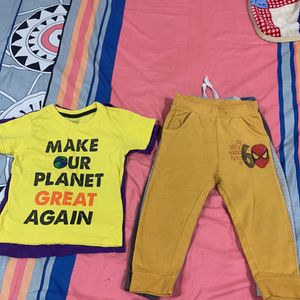 3 Night Pant And 2 T-shirt