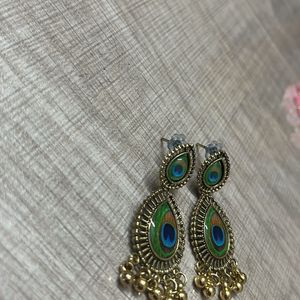 Peacock Design Earring