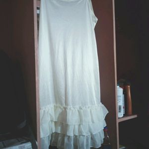 Glossy Off White Slip Available And Ja Suitable For S and M Size