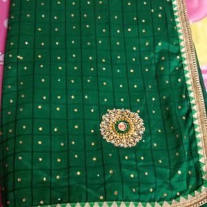 Green Heavy Saree