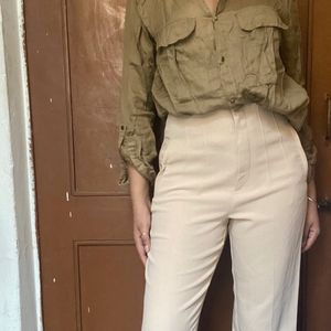 H&M Pure Cotton Oversized Shirt