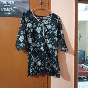 Short Kurta Black